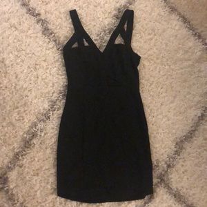 Black cut out dress